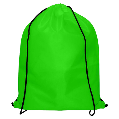100 Nylon Rucksack grün 33x42cm Turnbeutel bedrucken