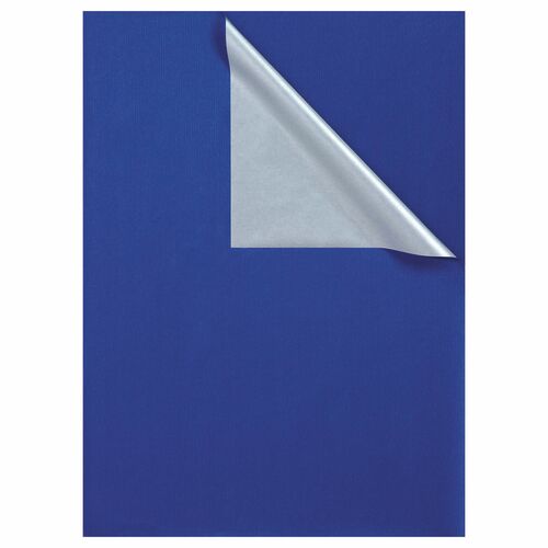 Geschenkpapier 2c blau/silber