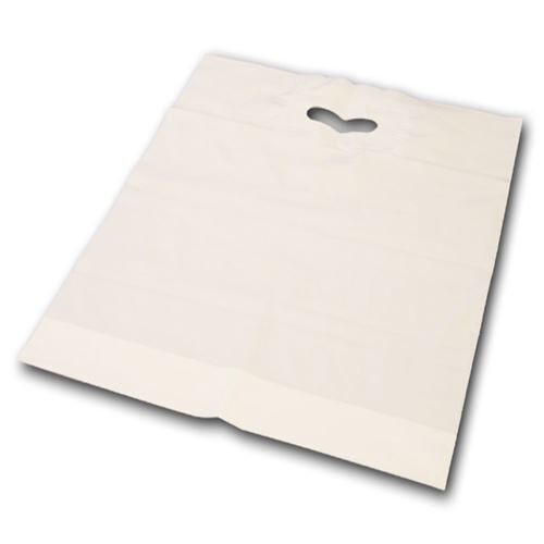 1000 Plastiktüten LDPE weiß 38x45 5cm Plastiktaschen bedrucken