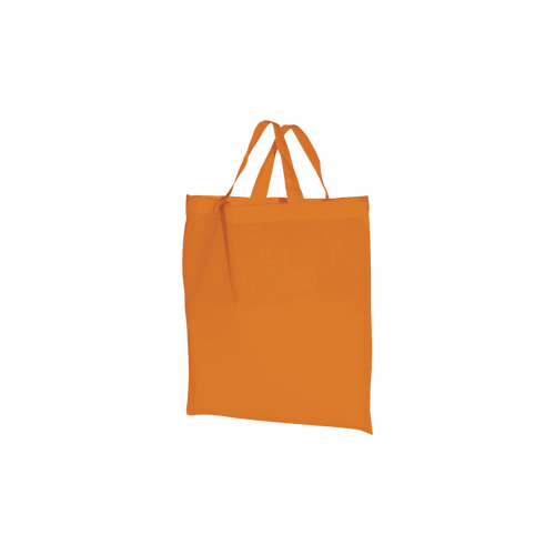 50 Stofftaschen orange 28x32cm kurze Henkel Stoffbeutel bedrucken