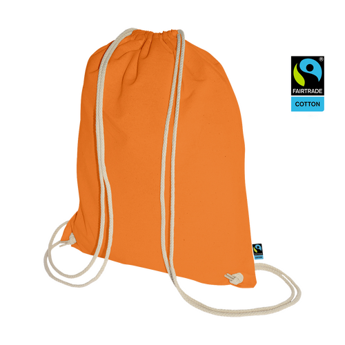 50 Turnbeutel orange FairTrade 38x46cm Turnbeutel bedrucken