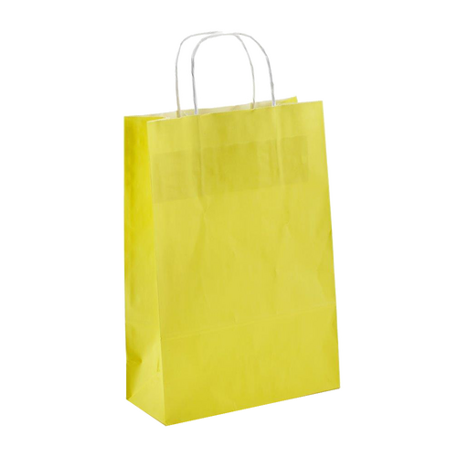 500 Papiertüten gelb 32 12x41cm Kordel Papiertueten bedrucken