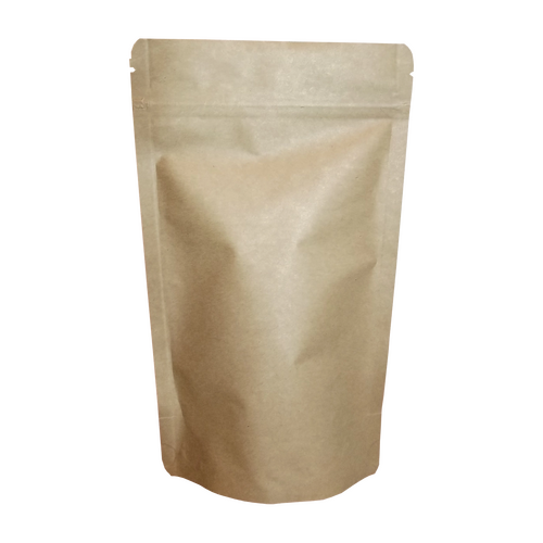 500 braune Standbodenbeutel 13x22,5 7cm für leichtes Befüllen im Doypack Format zum Bedrucken