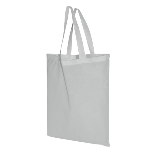 250 Stofftaschen hellgrau 22x26cm kurze Henkel Stoffbeutel bedrucken