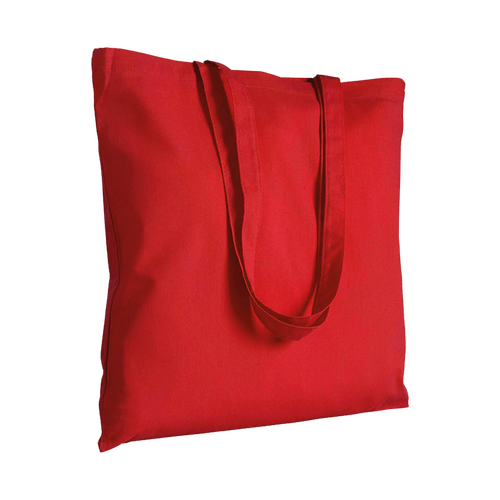 250 Stofftaschen 280gr/qm rot 38x42cm langer Henkel Stoffbeutel bedrucken