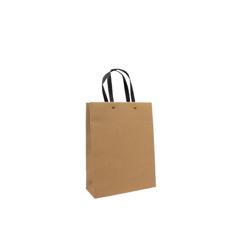 100 braune Papiertragetaschen 20 08x26cm zum Bedrucken