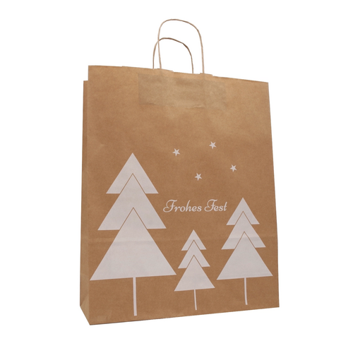 250 Weihnachtstüten Tannen 22 10x28cm Weihnachtstaschen bedrucken