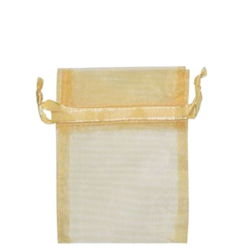 500 Geschenkbeutel Organza gold 10x15cm organzabeutel