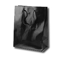 Messetaschen schwarz marmoriert als exclusive Papiertragetasche bedruckbar