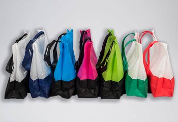 bedruckbare stabile PP Woven Taschen zweifarbig