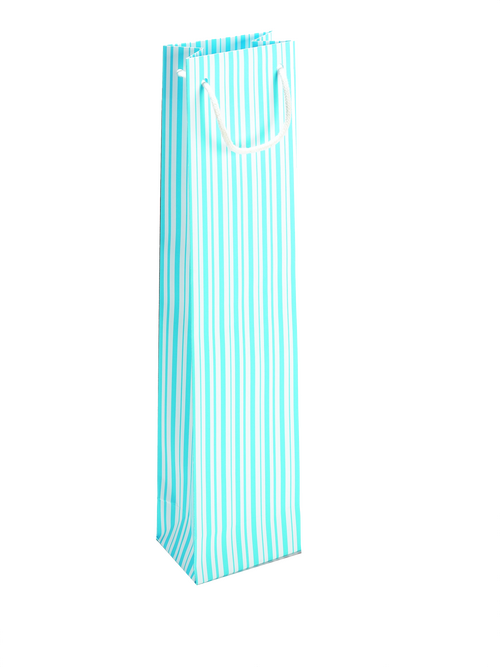 grüne Flaschentasche mit Rebemuster