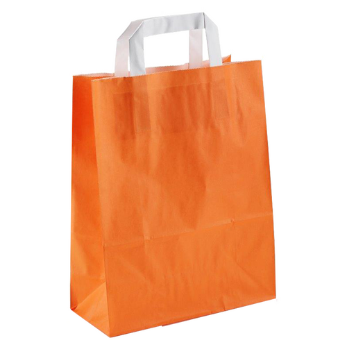 250 Papiertüten orange 18 8x22cm Papiertueten bedrucken