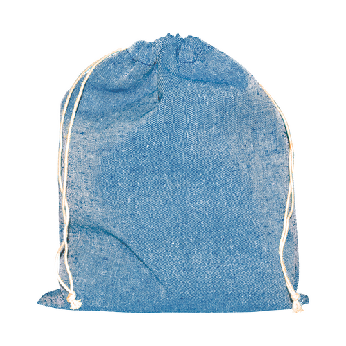 100 Stoffsäckchen blau Recycling 15x20cm Stoffsäckchen bedrucken