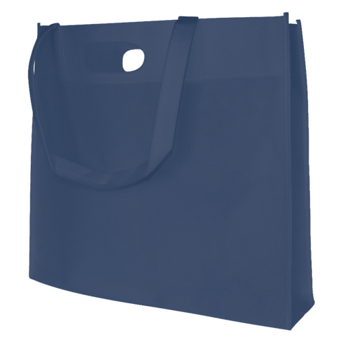 250 Non Woven Tasche blau44 10x38cm Woventasche bedrucken