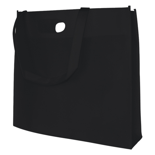 250 Non Woven Tasche schwarz44 10x38cm Woventasche bedrucken