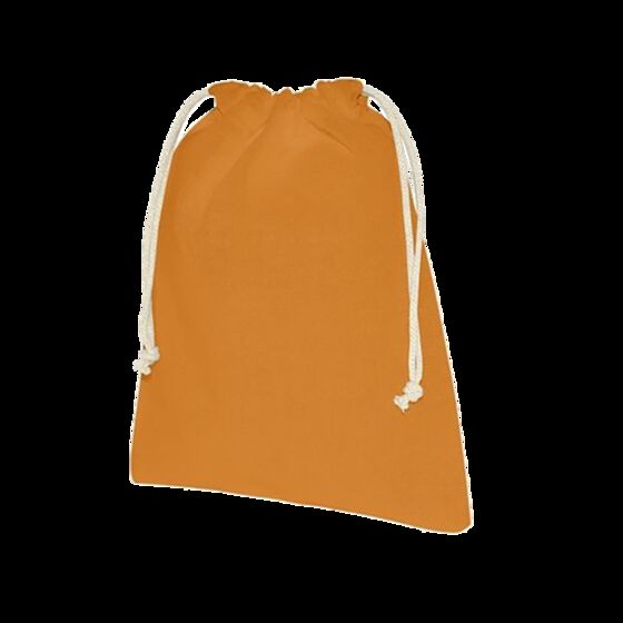 100 Stoffsack orange 25x35cm Baumwollsäckchen bedrucken