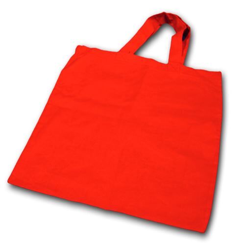 Stofftaschen rot groß kurzer Henkel mit Bedrucken Stofftaschen 