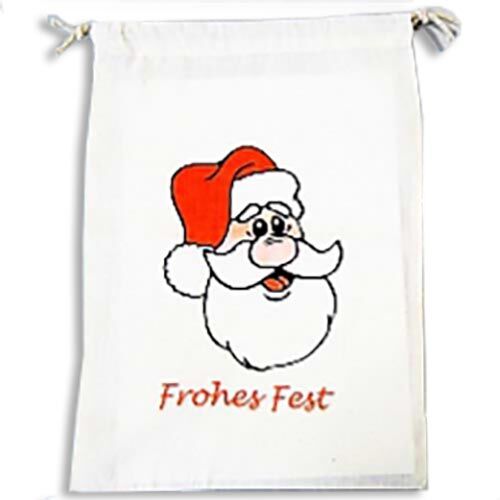 Weihnachtssack Geschenktaschen mit Motiv Frohes Fest Auslaufprodukt