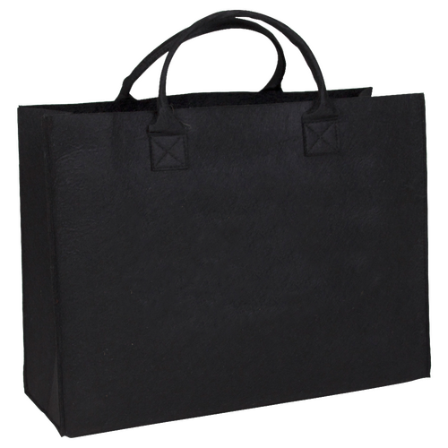 50 Filz-Shopper schwarz 45 14x34cm Filztaschen bedrucken