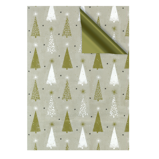 Geschenkpapier Tannen