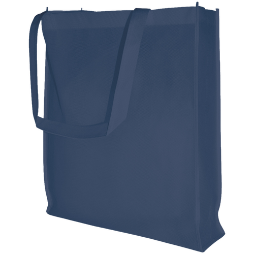 50 Vliestaschen blau 38 10x42cm Woventasche bedrucken