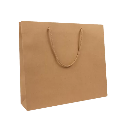 100 Messetaschen braun Kraft 40 10x35cm