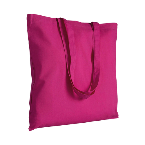 250 Stofftaschen 220gr/qm fuchsia 38x42cm langer Henkel Stoffbeutel bedrucken