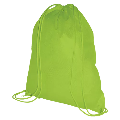 100 Non Woven Rucksack hellgrün 38x46cm Woventasche bedrucken