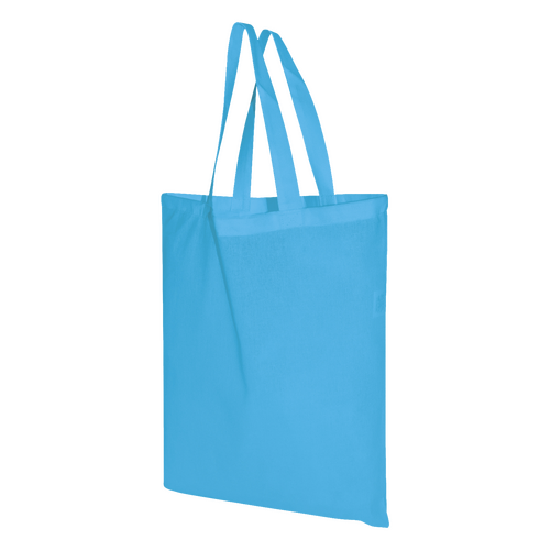 50 Stofftaschen hellblau 22x26cm kurze Henkel Stoffbeutel bedrucken