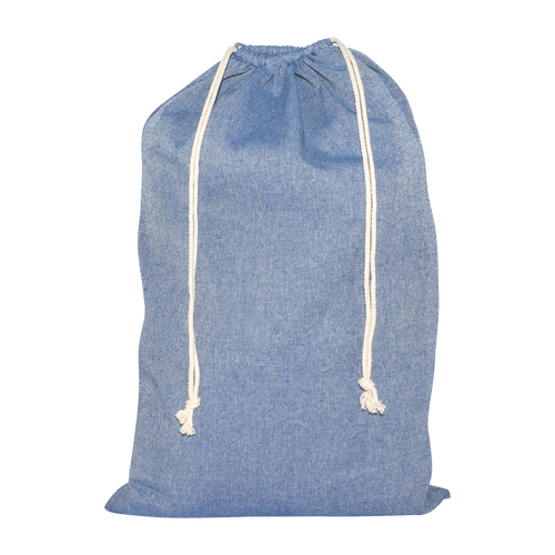 250 Stoffsack blau Recycling 50x75cm Stoffsäckchen bedrucken