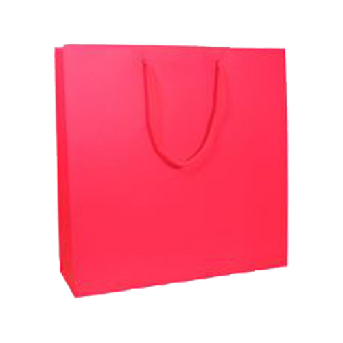 100 Messetaschen neon-pink30 10x40cm Papiertueten bedrucken