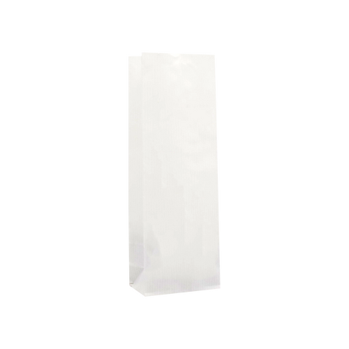 800 Blockbodenbeutel 10,5 6,5x29cm weiß Blockbodenbeutel bedrucken