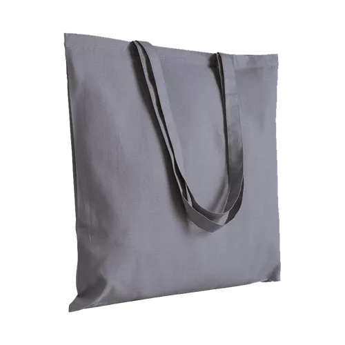 50 Stofftaschen 180gr/qm grau 38x42cm langer Henkel Stoffbeutel bedrucken