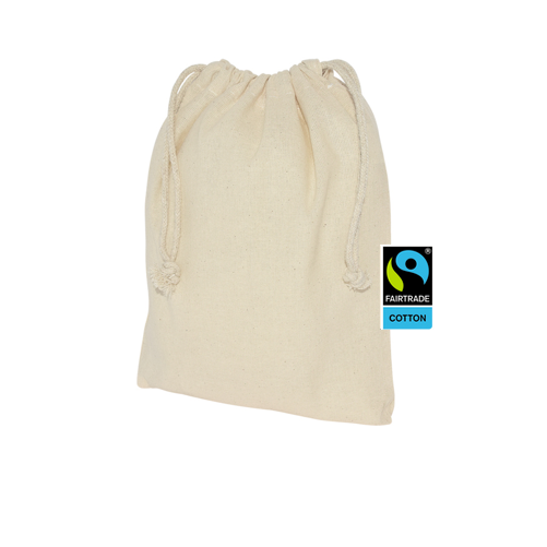 100 Stoffsack FairTrade 30x45cm natur Stoffsäckchen bedrucken