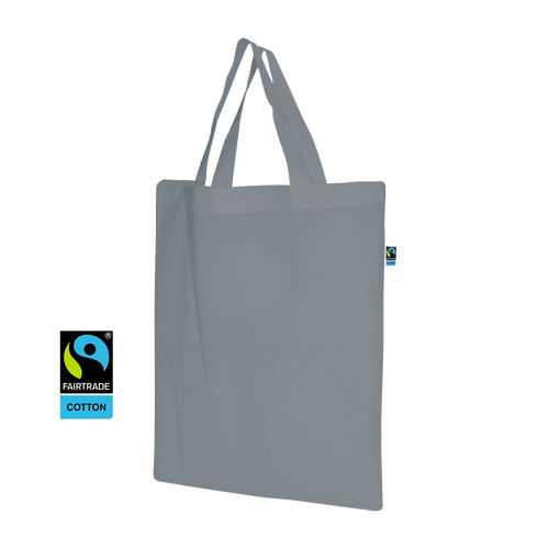 100 FairTrade Stofftaschen stahlgrau 38x42cm Stoffbeutel bedrucken