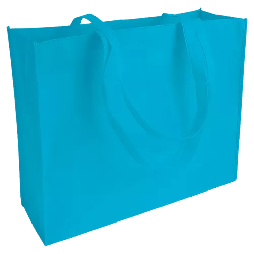 50 Non Woven Tasche hellblau 50 12x40cmm Woventasche bedrucken