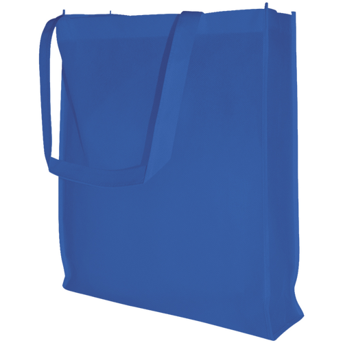 250 Vliestaschen royalblau 38 10x42cm Woventasche bedrucken