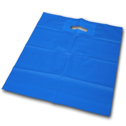 Plastiktüten blau LDPE DKT 35x44 2x4cm - 500 Stück