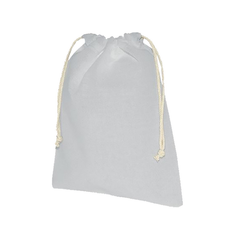 250 Stoffsack grau 25x35cm Baumwollsäckchen bedrucken