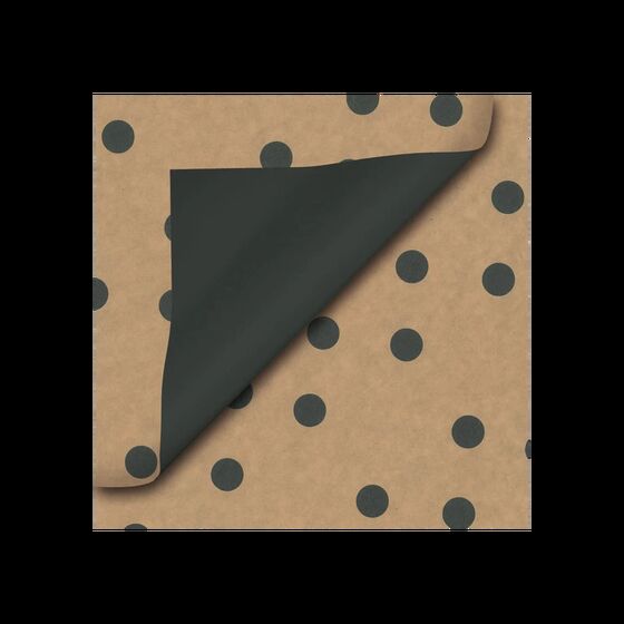 Geschenkpapier Black Dots 30cm