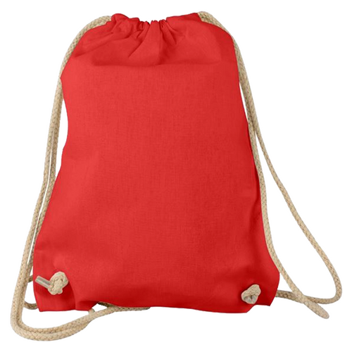 200 Turnbeutel rot 21x29cm Stoffrucksack bedrucken
