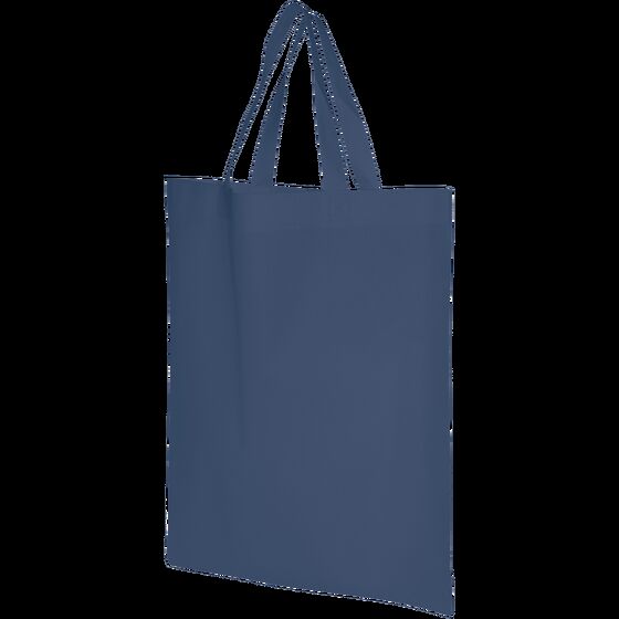 50 Non Woven Taschen blau 22x26cm Woventasche bedrucken