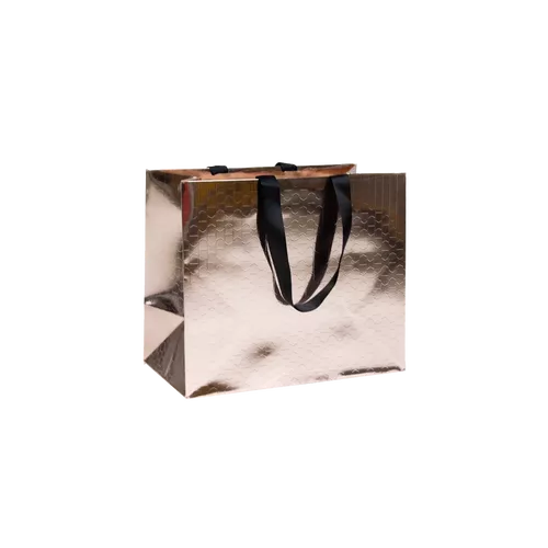 100 Messetasche metallic bronze 32 17x27cm