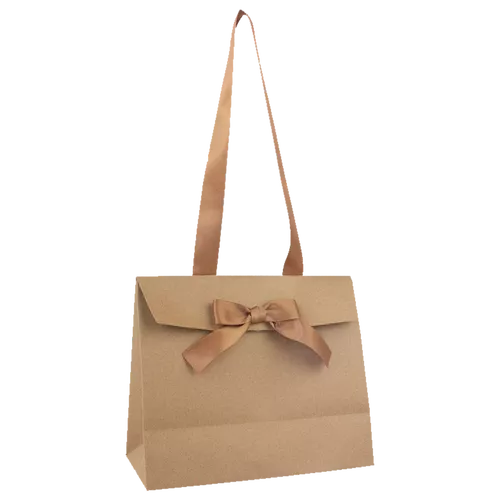 100 Geschenktaschen braun 24 11x20cm Satin Papiertueten bedrucken