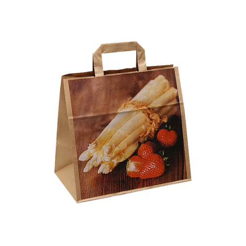 500 Papiertüten 26 17x25cm Spargel Papiertaschen bedrucken