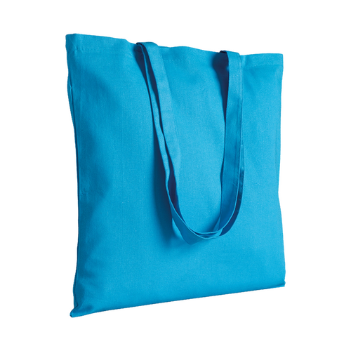 50 Stofftaschen 220gr/qm hellblau 38x42cm langer Henkel Stoffbeutel bedrucken