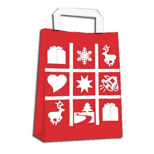 Weihnachtstaschen Geschenktasche bedruckt mit Motiv