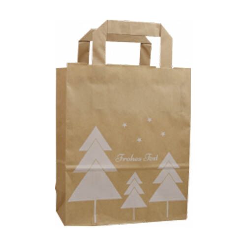 Weihnachtstueten Geschenktasche Tannen