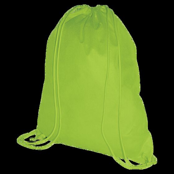 100 Non Woven Rucksack hellgrün 38x46cm Woventasche bedrucken