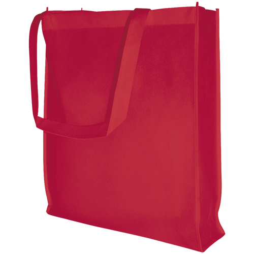 50 Vliestaschen rot 38 10x42cm Woventasche bedrucken